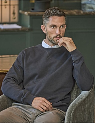TEE-5504-Ribbed Interlock Crew Neck